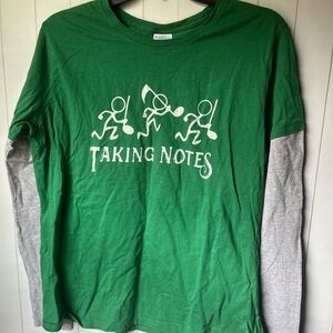 Taking Notes Music Funny Graphic Tee NWOT